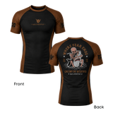 Where Fear Ends BJJ Rashguard Compress front and back