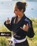 Pre order - BJJLIFESTYLE GI FEMALE BLACK - Bjjlifestyle